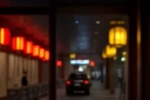 半城烟火封面：旧居民楼的厨房与傍晚的暖色窗光